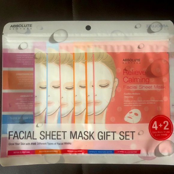 💛HOST PICK🧡ABSOLUTE NY FACIAL SHEET MASKS qty 6 - Picture 1 of 2